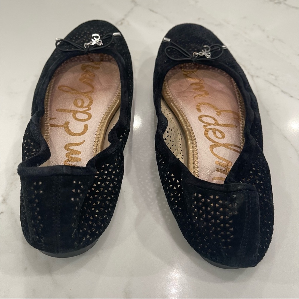 🎉HOST PICK🎉 Sam Edelman black suede Felicia ballet flats - Picture 6 of 14